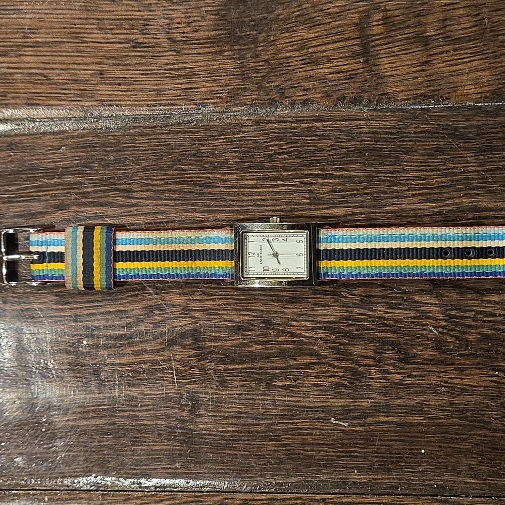 Anne Klein Multicolor Striped Watch - Picture 2 of 3